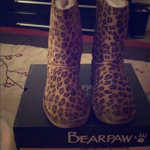 Bear paw 🐾 Leopard Print Winter Booties